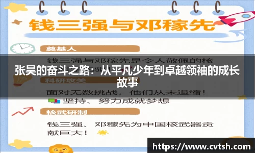 张昊的奋斗之路：从平凡少年到卓越领袖的成长故事